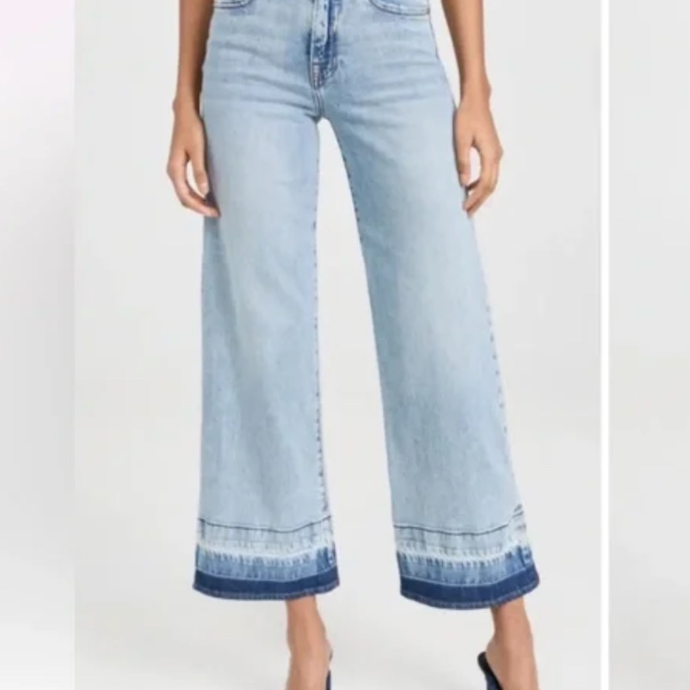 SIMKHAI Jude Crop Wide Leg Jeans in Santa Monica multiple sizes